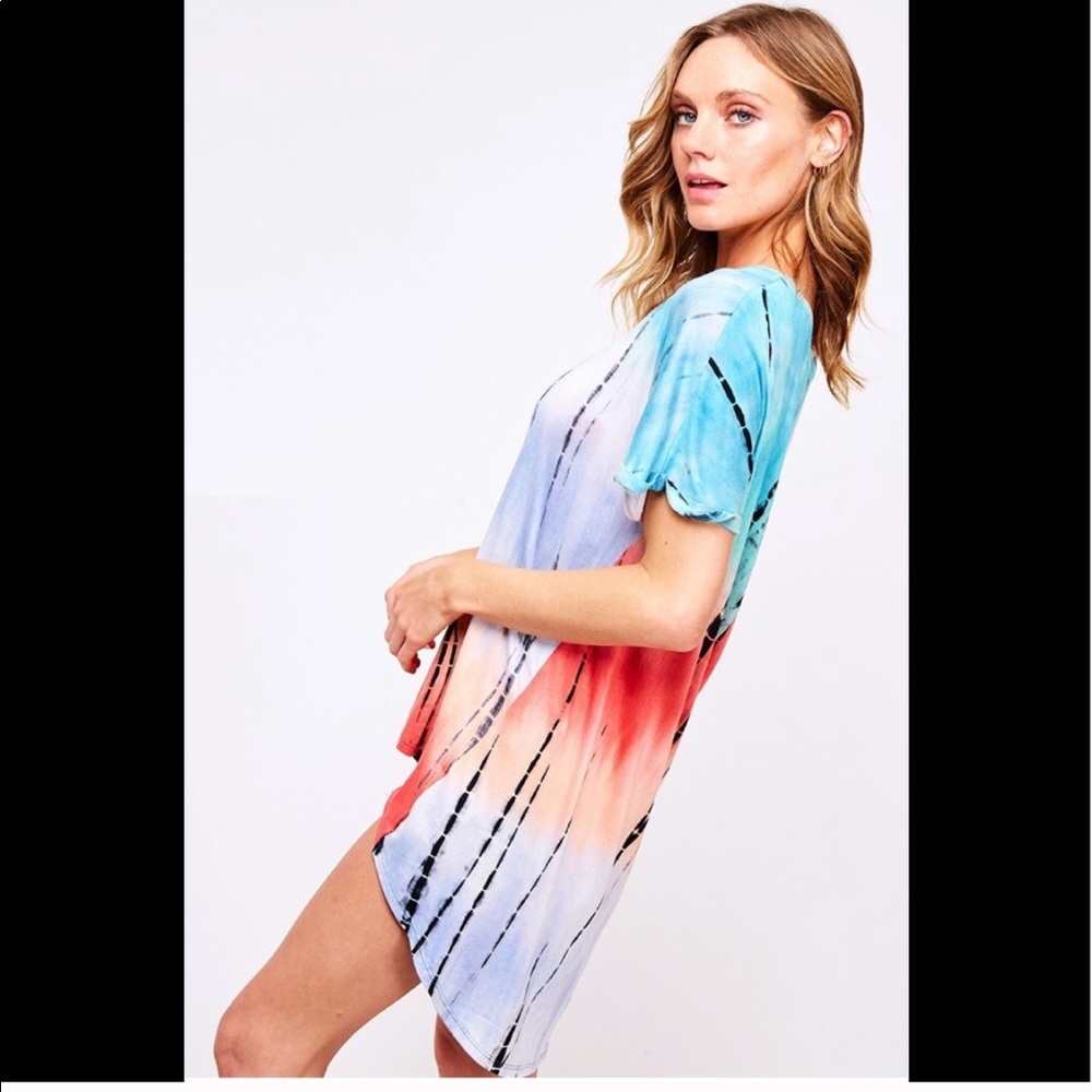 Hi-Low Tie Dye Top